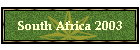 South Africa 2003